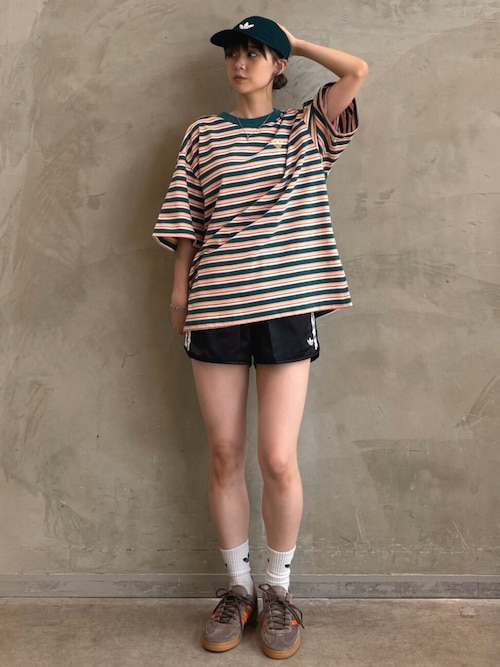 [adidas Originals] ストライプ 半袖Tシャツ アディダス オリジナルス ストライプ 半袖Tシャツ / アディダス