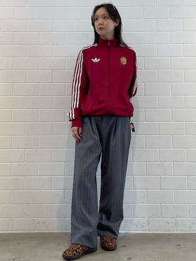 「adidas（アディダス）のハンドボール スペツィアル ローファー / HANDBALL SPEZIAL LOAFER / アディダスオリジナルス adidas Originals ローファースニーカー（スニーカー、ベージュ系）」を使った、RTさん（レディース・160cm）の春コーディネート