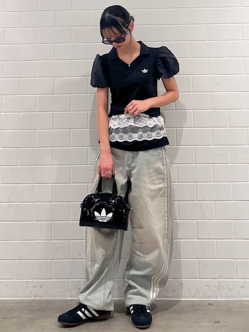 Adilenium シーズン 3 バナナフィット ウォッシュドデニムパンツ