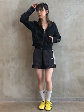 「アイテム（デニムジャケット）」を使った、RTさん（レディース・160cm）の夏コーディネート