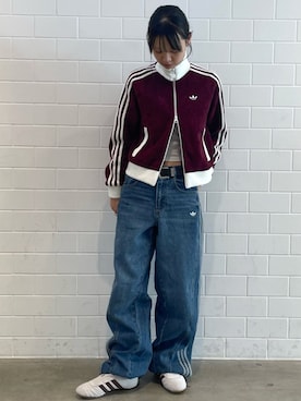 「アイテム（ジャージ）」を使った、RTさん（レディース・160cm）の秋コーディネート