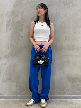 「アイテム（スウェットパンツ）」を使った、RTさん（レディース・160cm）の夏コーディネート