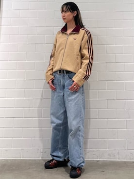 「アイテム（ナイロンジャケット）」を使った、RTさん（レディース・160cm）の秋コーディネート