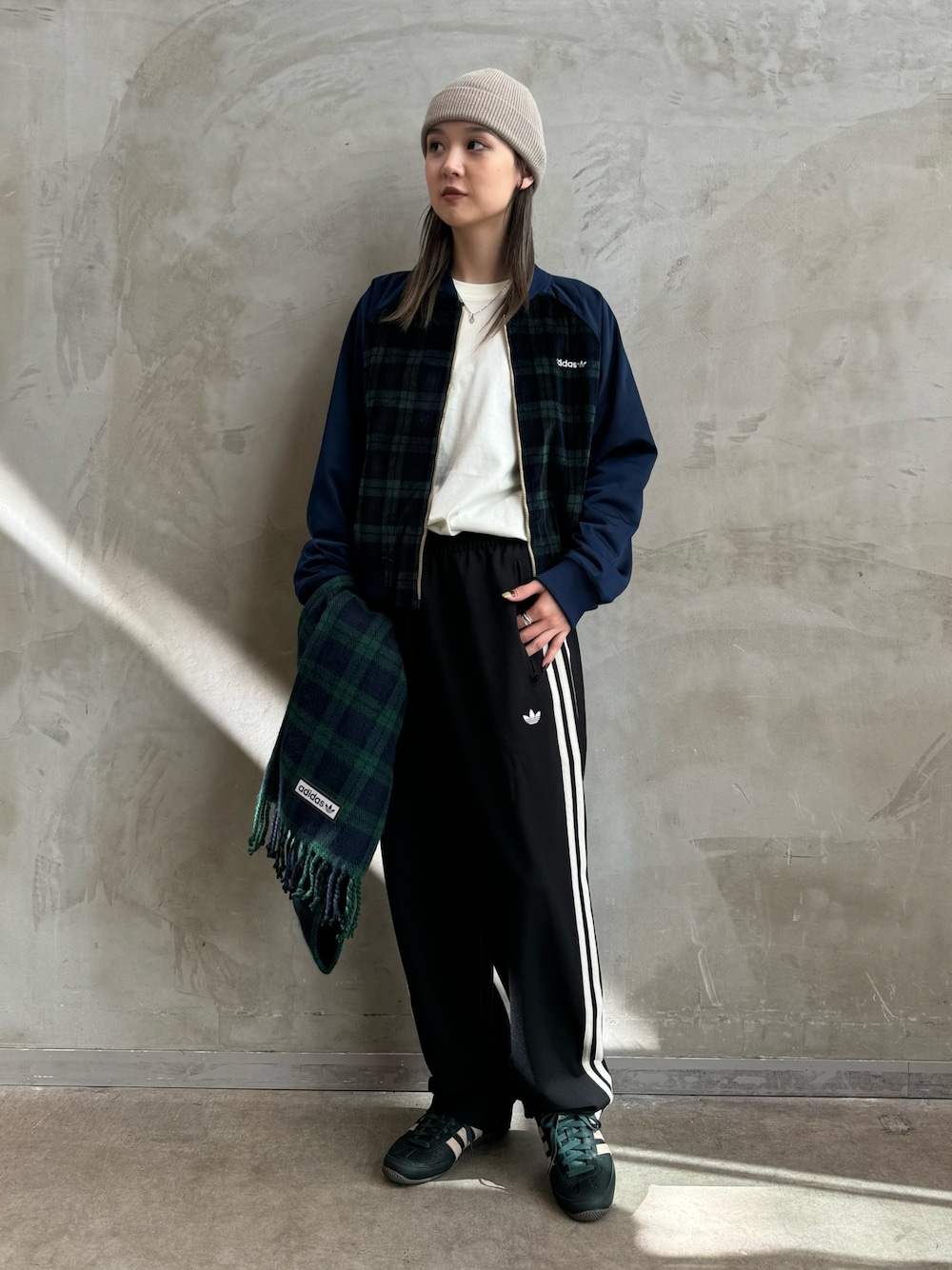 タータンスカーフ / アディダスオリジナルス adidas Originalsを使った