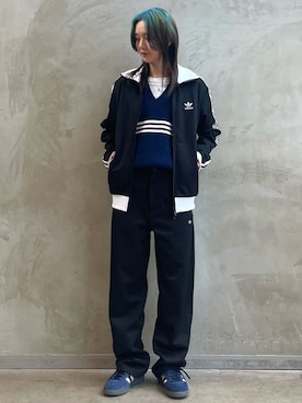 「アイテム（ジャージ）」を使った、RTさん（レディース・160cm）の夏コーディネート