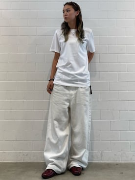 「adidas（アディダス）のジャパン ラックス / JAPAN LUX（シューズ、レッド系）」を使った、RTさん（レディース・161cm）の秋コーディネート