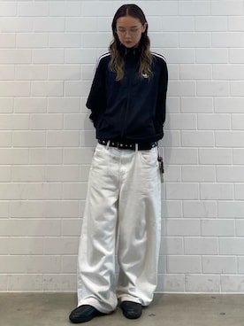 「adidas（アディダス）のハンドボール スペツィアル ローファー / HANDBALL SPEZIAL LOAFER / アディダスオリジナルス adidas Originals（スニーカー、ブラック系）」を使った、RTさん（レディース・161cm）の秋コーディネート