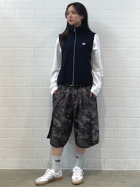 「adidas（アディダス）のサンバ OG / Samba OG / アディダスオリジナルス adidas Originals（スニーカー、ホワイト系）」を使った、RTさん（レディース・160cm）の春コーディネート