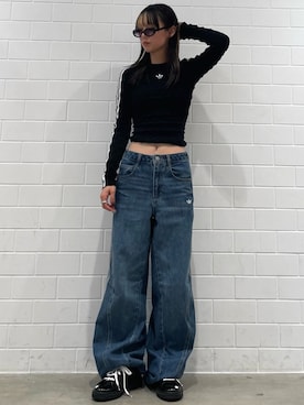 「スタンスミス」｜RTさん（レディース・160cm）の冬コーディネート