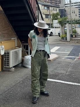 「VINTAGE（ヴィンテージ）のアイテム」を使った、yusuke    さん（メンズ・173cm）の夏コーディネート