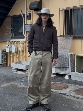 「RRL（ダブル アール エル）のアイテム」を使った、yusuke    さん（メンズ・173cm）の冬コーディネート