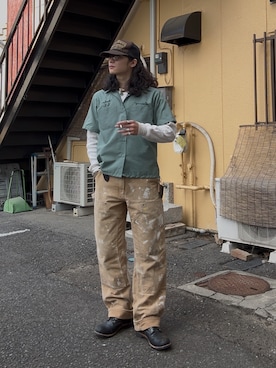 「RRL(ダブル アール エル)のアイテム」を使った、yusuke さん(メンズ・173cm)の春コーディネート