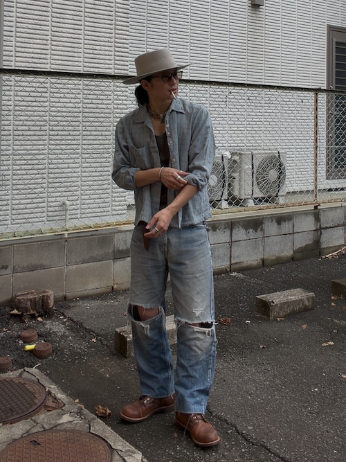 「RED WING(レッドウィング)のRED WING レッドウィング IRON RANGER アイアンレンジャー 8084 (D) BLACK HARNESS(ブーツ)」を使った、yusuke さん(メンズ・173cm)の秋コーディネート