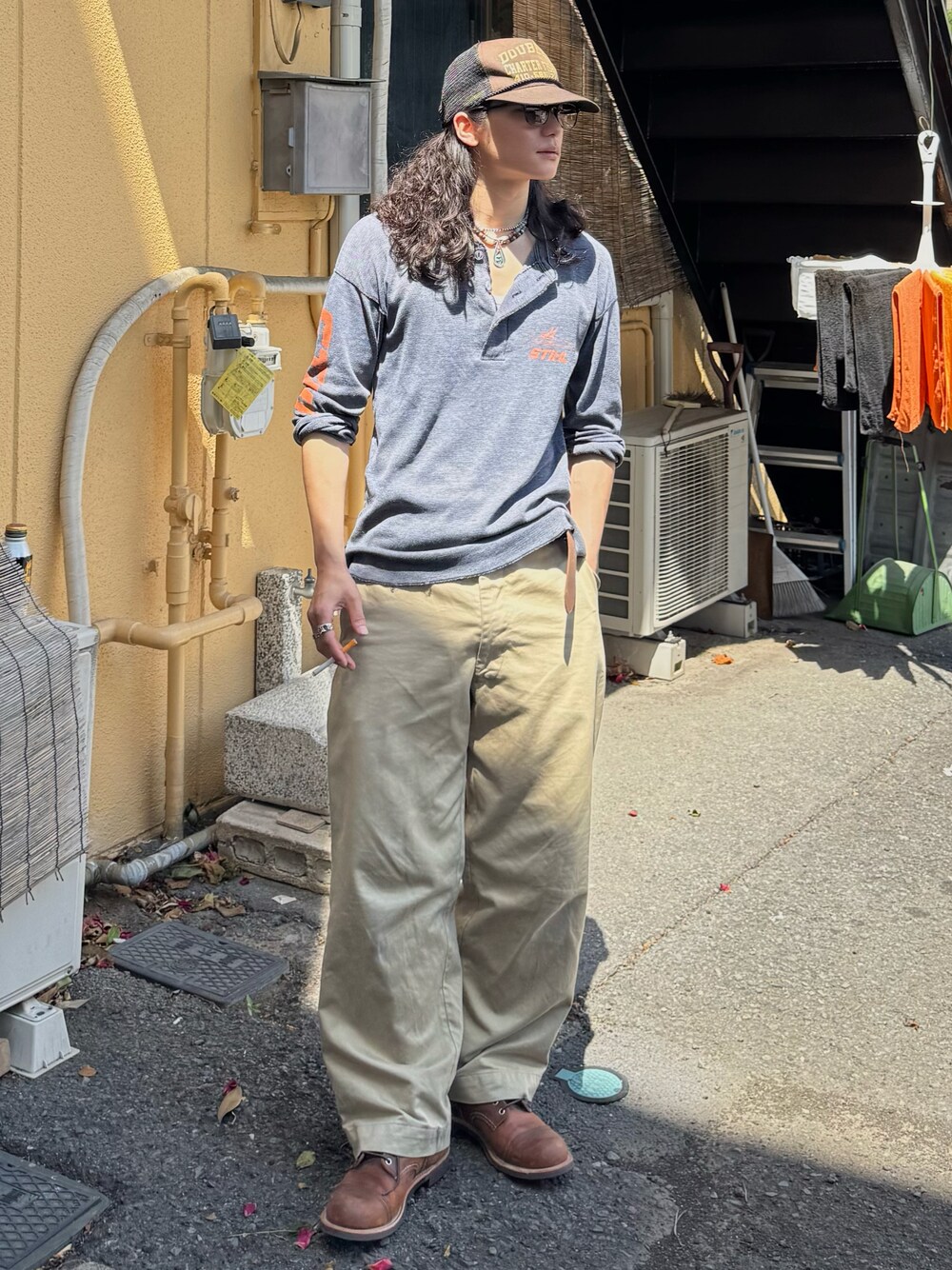 RRL（ダブル アール エル）の「レザー キー フォブ（キーホルダー