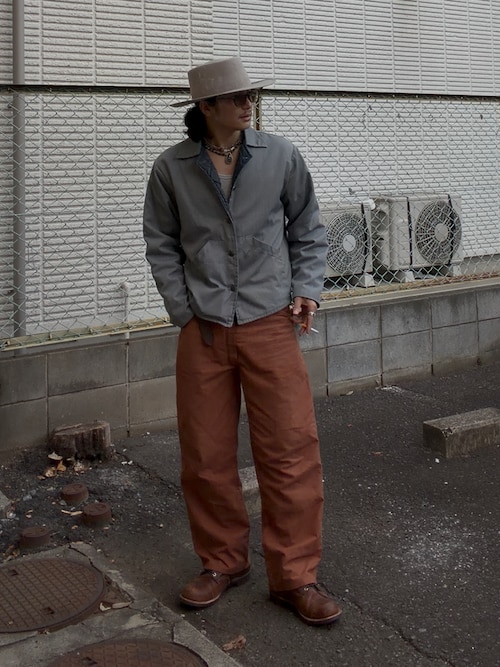 「Nine Tailor(ナインテイラー)の(CANNABIS別注) Nine Tailor Pagoda Hat CANNABIS SP (N-837CA)(ハット)」を使った、yusuke さん(メンズ・173cm)の秋コーディネート