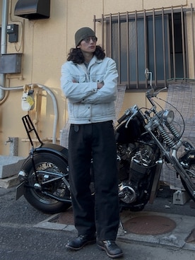 「RRL（ダブル アール エル）のアイテム」を使った、yusuke    さん（メンズ・173cm）の冬コーディネート