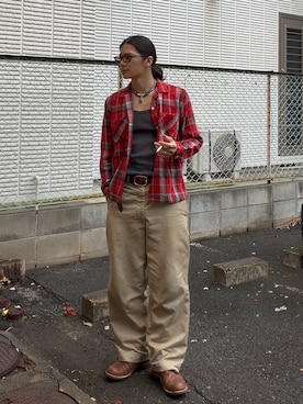 「RRL(ダブル アール エル)のアイテム」を使った、yusuke さん(メンズ・173cm)の秋コーディネート