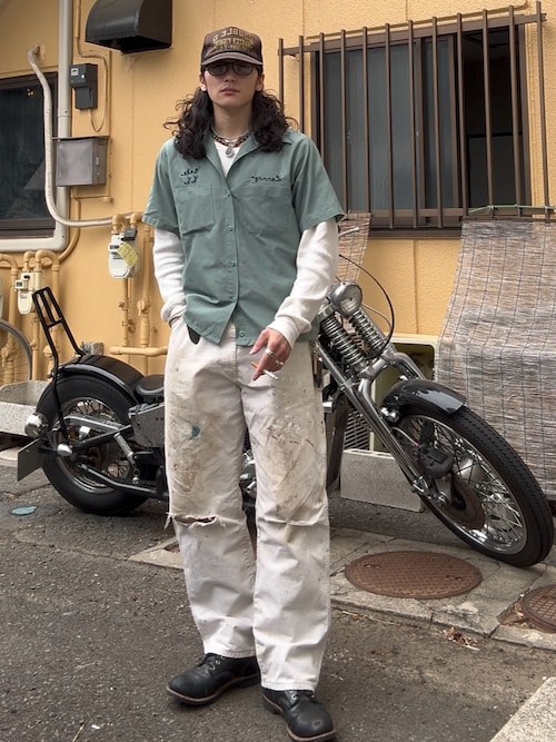 コンチョ レザー チェーン ウォレット（財布）｜RRL（ダブル アール