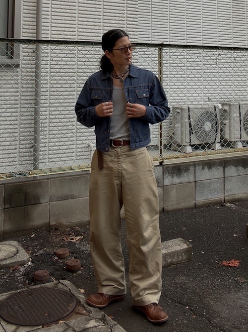 「sot(ソット)のカラーベルト(ベルト)」を使った、yusuke さん(メンズ・173cm)の秋コーディネート