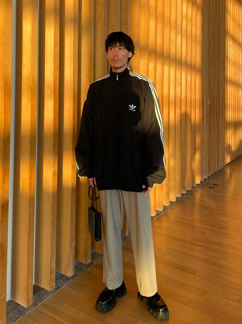 Daisuke Suzuki ｜adidas×Balenciagaのナイロンジャケットを使っ