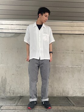 「アイテム（チノパンツ、その他）」を使った、HIROTOさん（メンズ・172cm）の春コーディネート