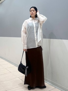 mikaさんの「シアーシャツＬＳ＊　 231459」を使ったコーディネート
