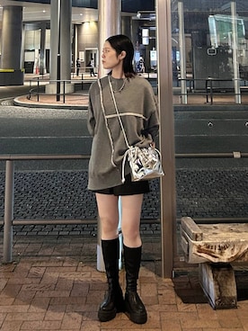 「アイテム（スウェット）」を使った、mikaさん（レディース・163cm・20代）の秋コーディネート