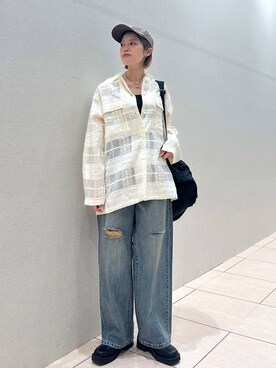 「アイテム（キャップ）」を使った、mikaさん（レディース・163cm・20代）の冬コーディネート
