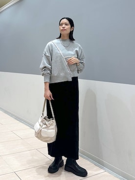 「アイテム（スウェット）」を使った、mikaさん（レディース・163cm・20代）の秋コーディネート