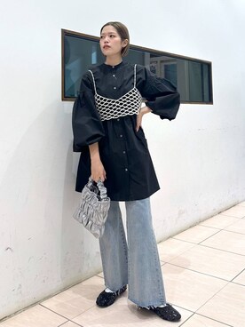 「アイテム（その他トップス）」を使った、mikaさん（レディース・163cm・20代）の冬コーディネート