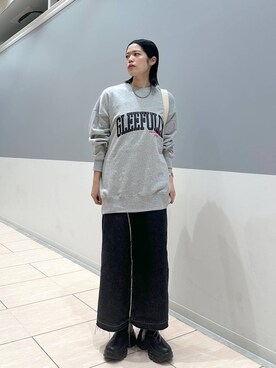 「アイテム（スウェット）」を使った、mikaさん（レディース・163cm・20代）の秋コーディネート