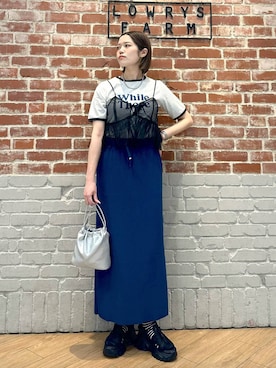 「アイテム（その他トップス）」を使った、mikaさん（レディース・163cm・20代）の春コーディネート
