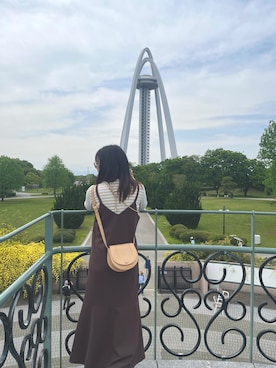 「NICE CLAUP（ナイスクラップ）のアイテム（ワンピース/ドレス）」を使った、mikumaru2525さん（レディース・152cm）の春コーディネート