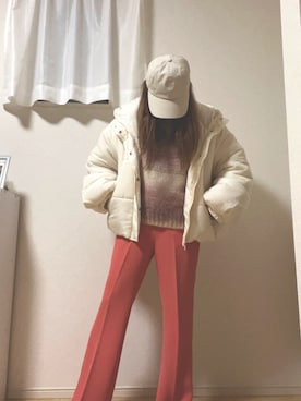 「FREE'S MART（フリーズマート）のアイテム（ブルゾン）」を使った、あじしおさん（レディース・151cm）の冬コーディネート