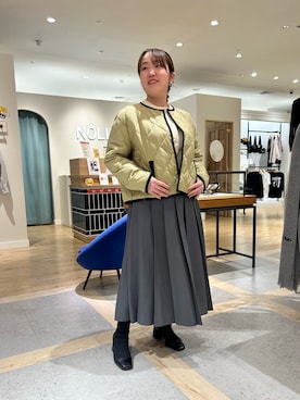 「アイテム（イヤリング）」を使った、Hori.Aさん（レディース・158cm）の秋コーディネート