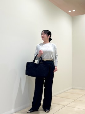 「アイテム（イヤリング、シルバー系）」を使った、Hori.Aさん（レディース・158cm）の夏コーディネート