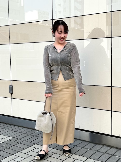 NOLLEY'S カーディガン フロッキーチュールカーディガン