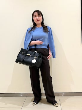 「アイテム（トートバッグ）」を使った、Hori.Aさん（レディース・158cm）の秋コーディネート