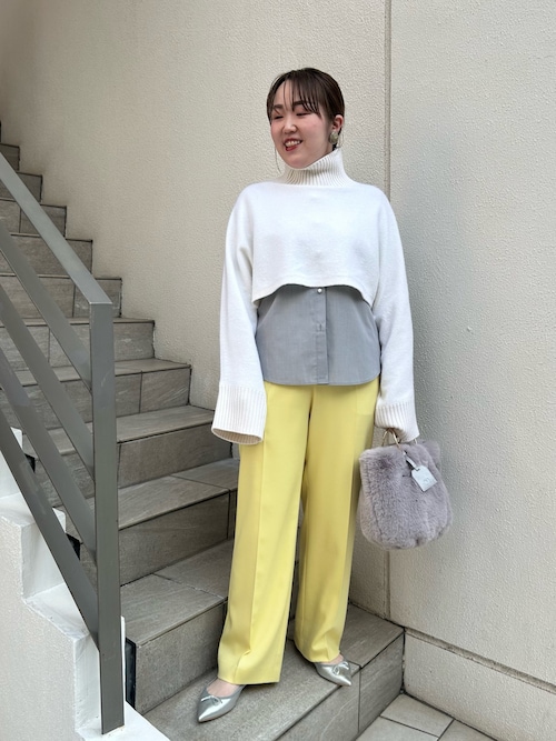 セール】リボンタイ パール釦シャツ（シャツ/ブラウス