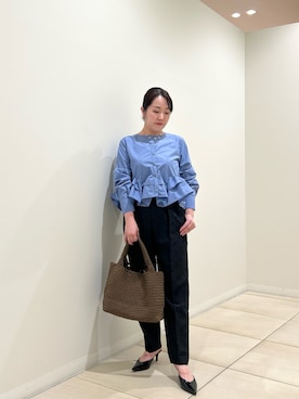 「NOLLEY’S（ノーリーズ）のアイテム（ネックレス）」を使った、Hori.Aさん（レディース・158cm）の秋コーディネート