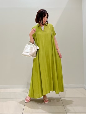 「オリーブ」｜「アイテム（サンダル）」を使った、ITOさん（レディース・156cm）の夏コーディネート