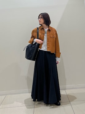 「アイテム（ブルゾン）」を使った、ITOさん（レディース・156cm）の秋コーディネート
