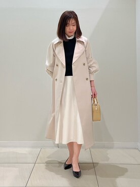 「NOLLEY’S（ノーリーズ）のアイテム（トレンチコート）」を使った、ITOさん（レディース・156cm）の春コーディネート