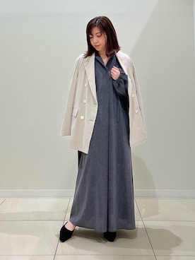 ハイグレードポプリンボリュームスリーブワンピースを使った人気 