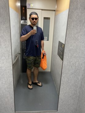 「THE NORTH FACE PURPLE LABEL（ザ ノースフェイス パープルレーベル）のアイテム（その他パンツ、グリーン系）」を使った、Texas  Steakさん（メンズ）の冬コーディネート