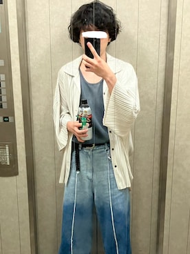 「CASPER JOHN（キャスパージョン）のアイテム（ベルト）」を使った、マツさん（メンズ・170cm）の夏コーディネート