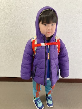 「MARKEY'S（マーキーズ）のアイテム」を使った、りんちゃんのさん（キッズ・100cm）の冬コーディネート