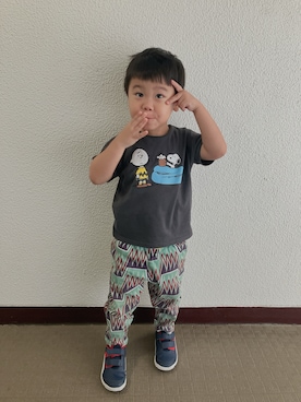 「アイテム（パンツ）」を使った、りんちゃんのさん（キッズ・100cm）の秋コーディネート