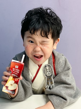 「アイテム（その他）」を使った、りんちゃんのさん（キッズ・100cm）の秋コーディネート