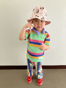 「アイテム（トップス）」を使った、りんちゃんのさん（キッズ・100cm）の夏コーディネート